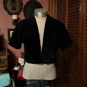 Vintage 1950’s Black Velvet jacket
